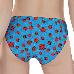 Cartoon Ladybird Pattern Print Women's Panties