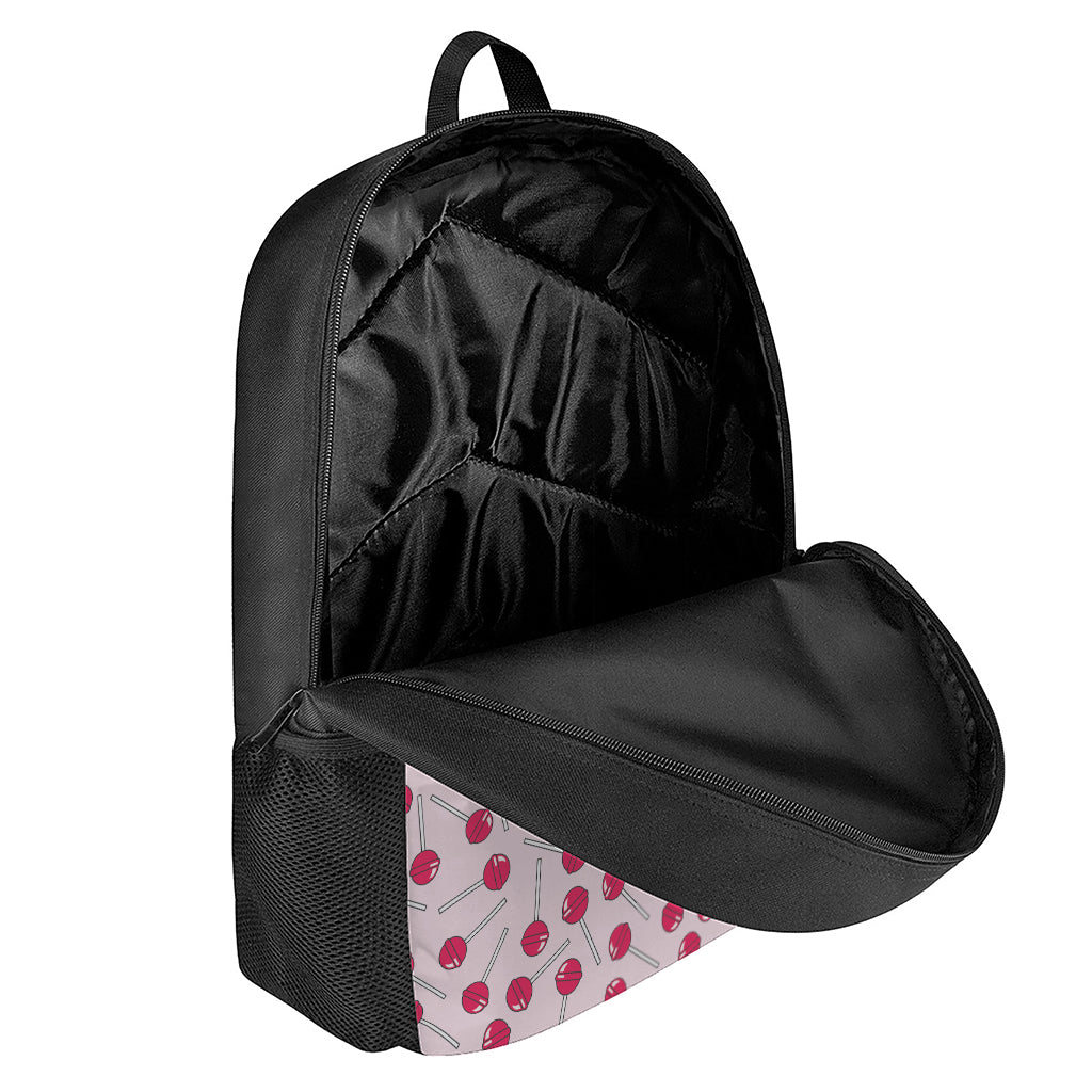 Cartoon Lollipop Pattern Print 17 Inch Backpack