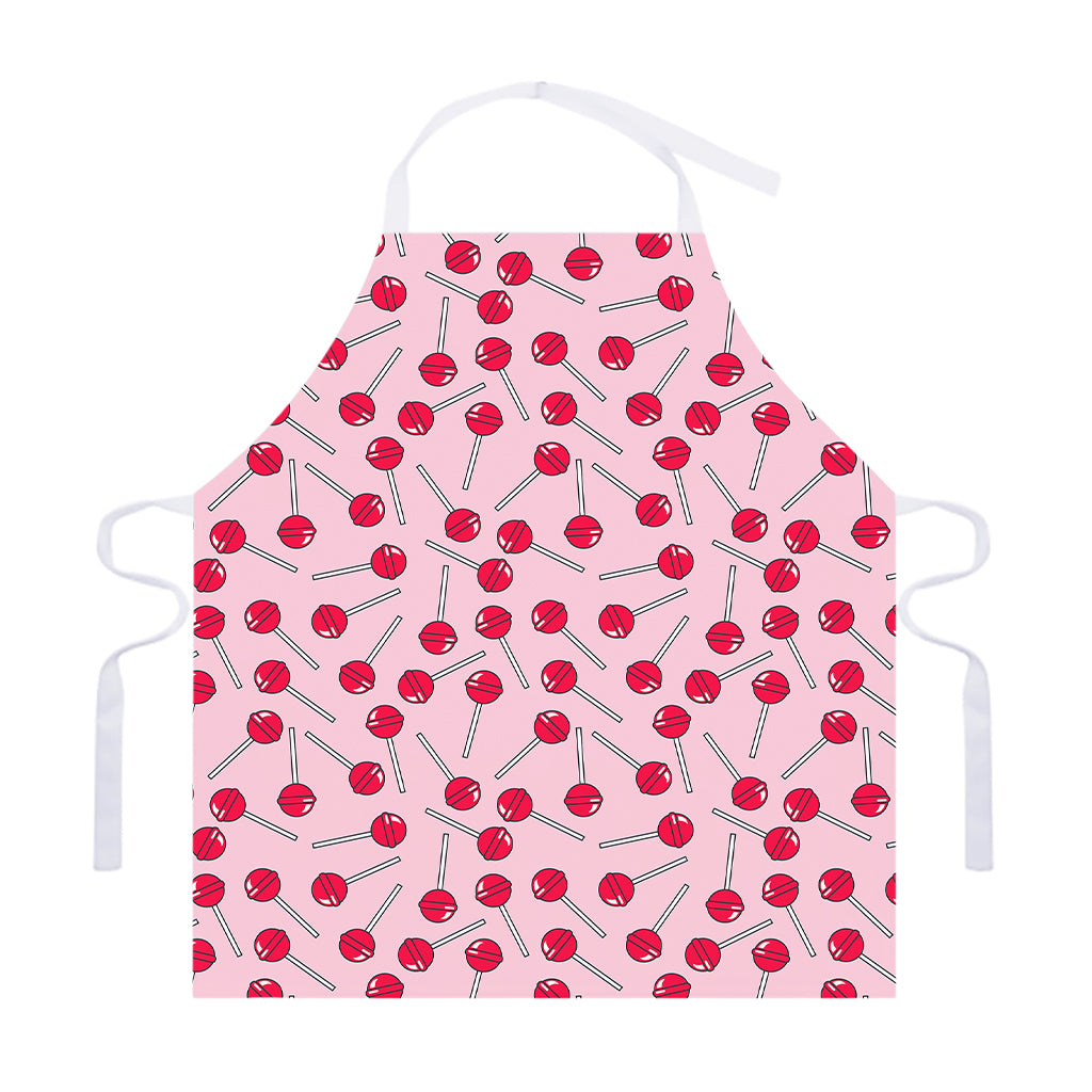 Cartoon Lollipop Pattern Print Adjustable Apron