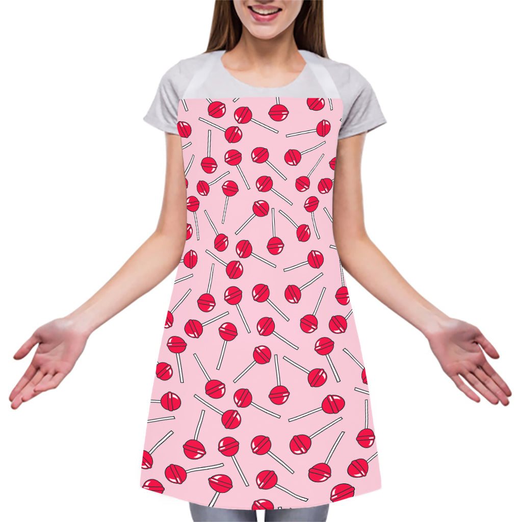 Cartoon Lollipop Pattern Print Adjustable Apron