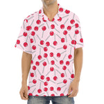 Cartoon Lollipop Pattern Print Aloha Shirt