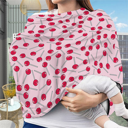 Cartoon Lollipop Pattern Print Baby Seat Cover