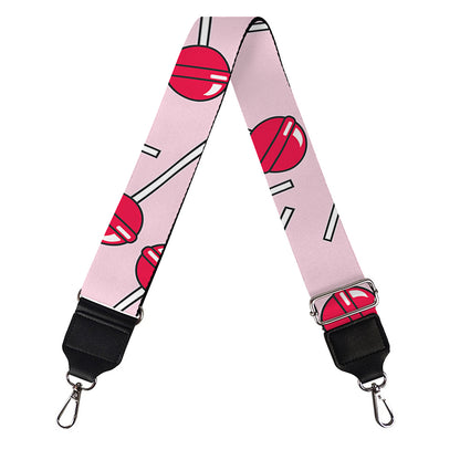 Cartoon Lollipop Pattern Print Bag Strap