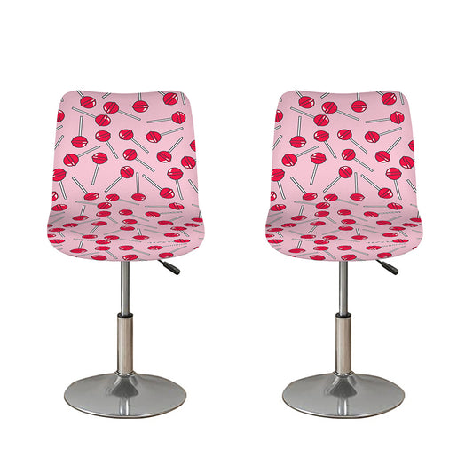 Cartoon Lollipop Pattern Print Bar Stool Covers