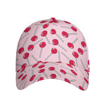 Cartoon Lollipop Pattern Print Baseball Cap