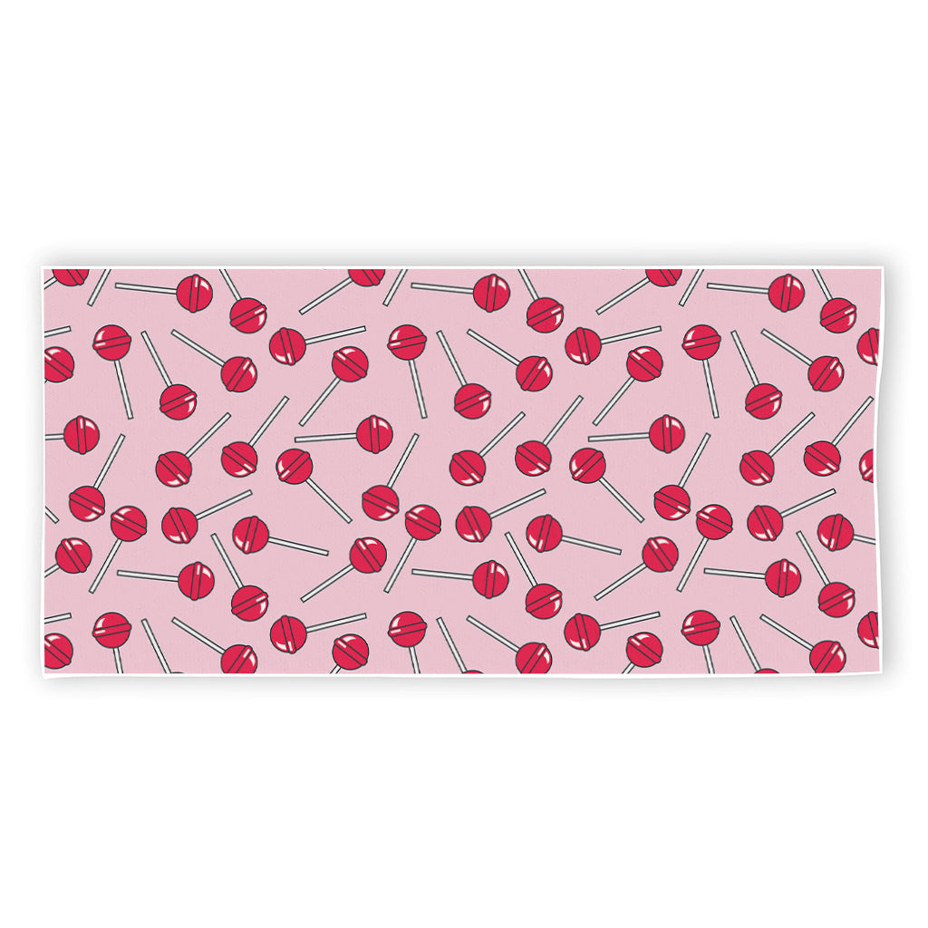 Cartoon Lollipop Pattern Print Beach Towel