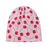 Cartoon Lollipop Pattern Print Beanie