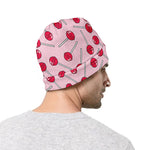 Cartoon Lollipop Pattern Print Beanie