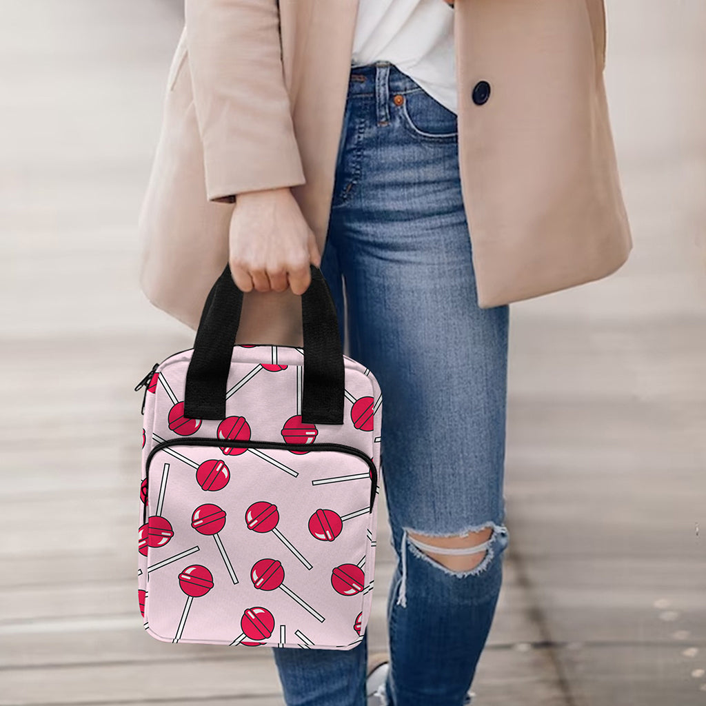 Cartoon Lollipop Pattern Print Bible Tote Bag