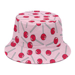 Cartoon Lollipop Pattern Print Bucket Hat