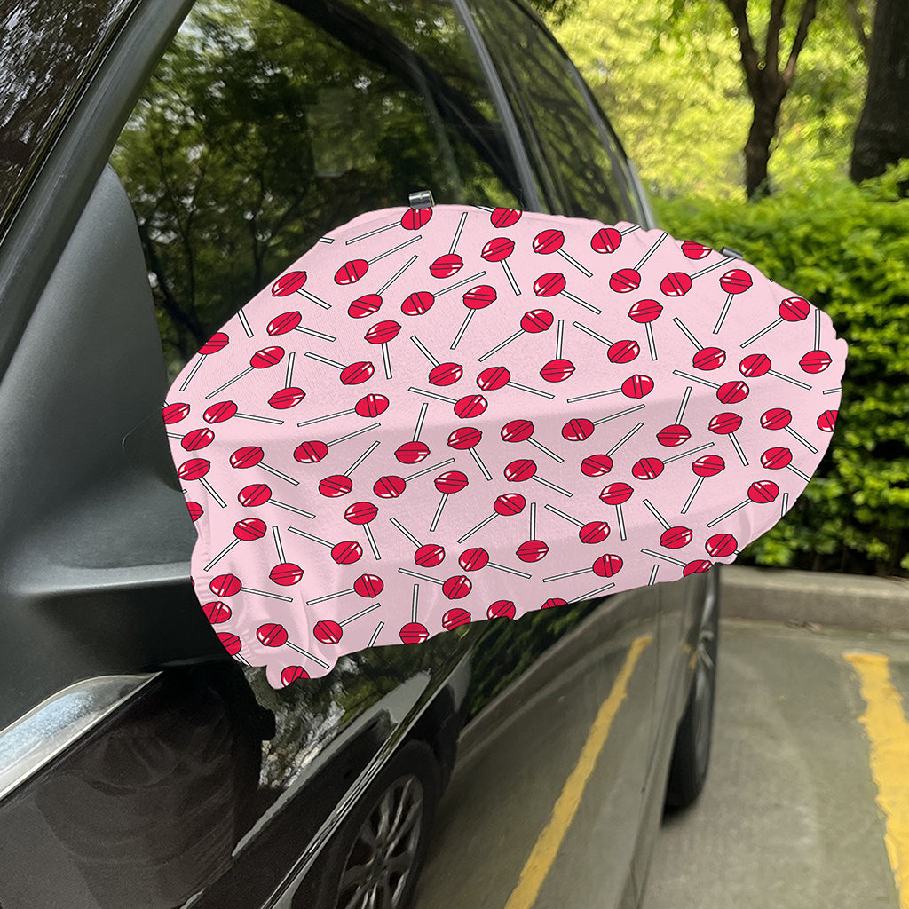 Cartoon Lollipop Pattern Print Car Side Mirror Covers