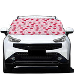 Cartoon Lollipop Pattern Print Car Windshield Snow Cover