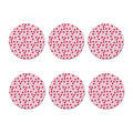 Cartoon Lollipop Pattern Print Coaster Set