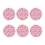 Cartoon Lollipop Pattern Print Coaster Set