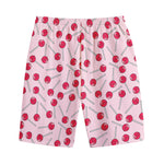Cartoon Lollipop Pattern Print Cotton Shorts
