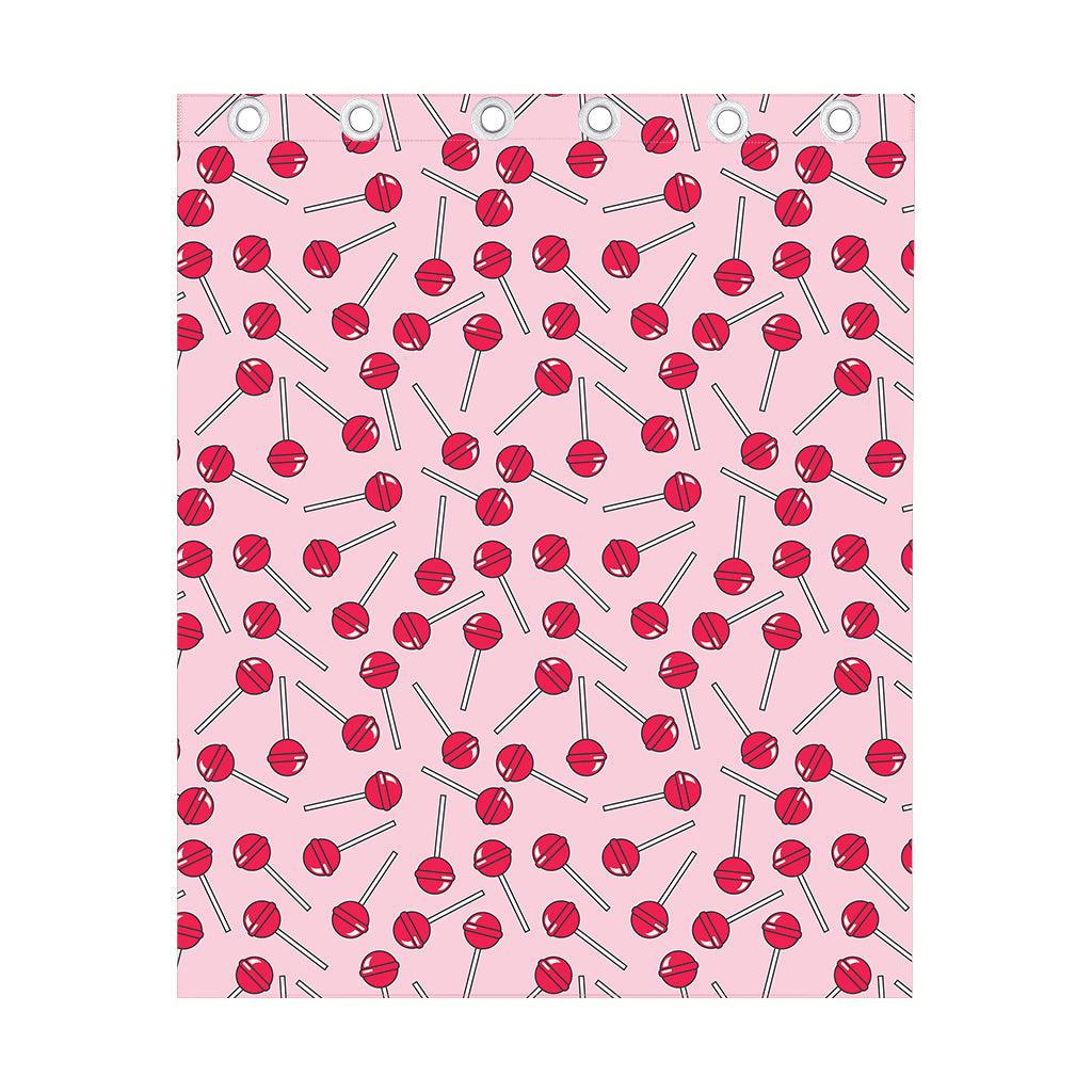 Cartoon Lollipop Pattern Print Curtain