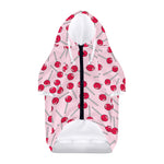 Cartoon Lollipop Pattern Print Dog Zip Up Hoodie