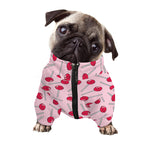 Cartoon Lollipop Pattern Print Dog Zip Up Jacket