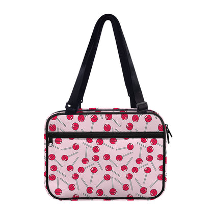 Cartoon Lollipop Pattern Print Double Strap Bible Bag