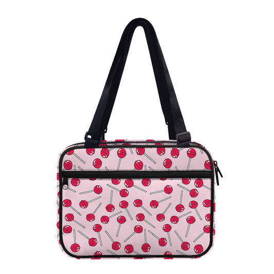 Cartoon Lollipop Pattern Print Double Strap Bible Bag