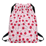 Cartoon Lollipop Pattern Print Drawstring Backpack