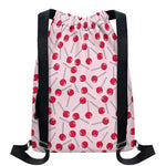 Cartoon Lollipop Pattern Print Drawstring Backpack