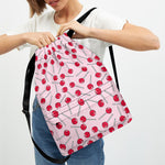 Cartoon Lollipop Pattern Print Drawstring Backpack