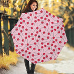 Cartoon Lollipop Pattern Print Foldable Umbrella