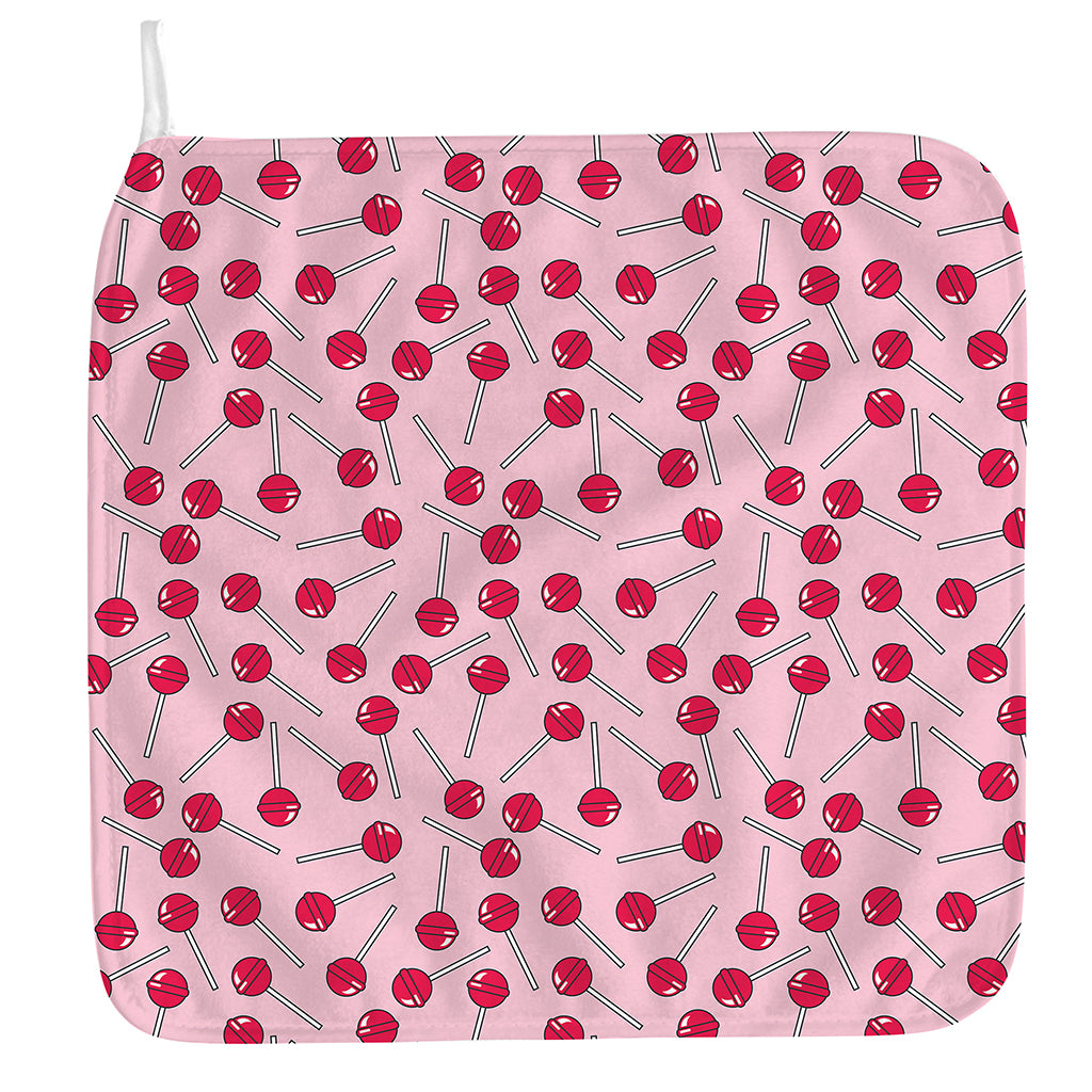 Cartoon Lollipop Pattern Print Hand Towel