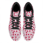 Cartoon Lollipop Pattern Print High Top Leather Sneakers