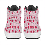 Cartoon Lollipop Pattern Print High Top Leather Sneakers