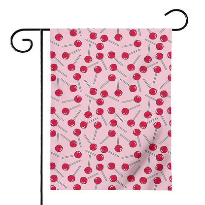 Cartoon Lollipop Pattern Print House Flag