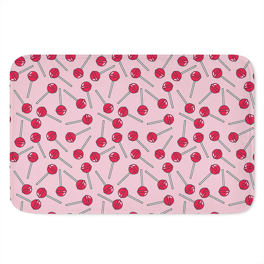 Cartoon Lollipop Pattern Print Indoor Door Mat