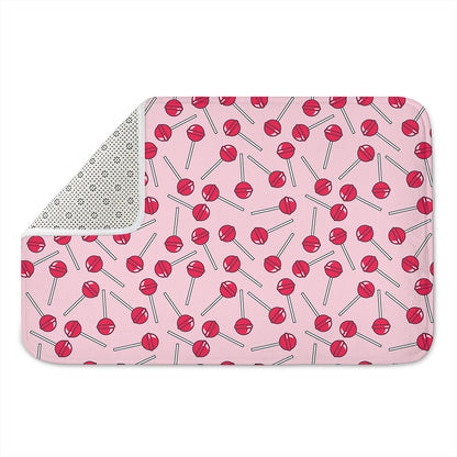 Cartoon Lollipop Pattern Print Indoor Door Mat