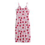 Cartoon Lollipop Pattern Print Jersey Midi Cami Dress