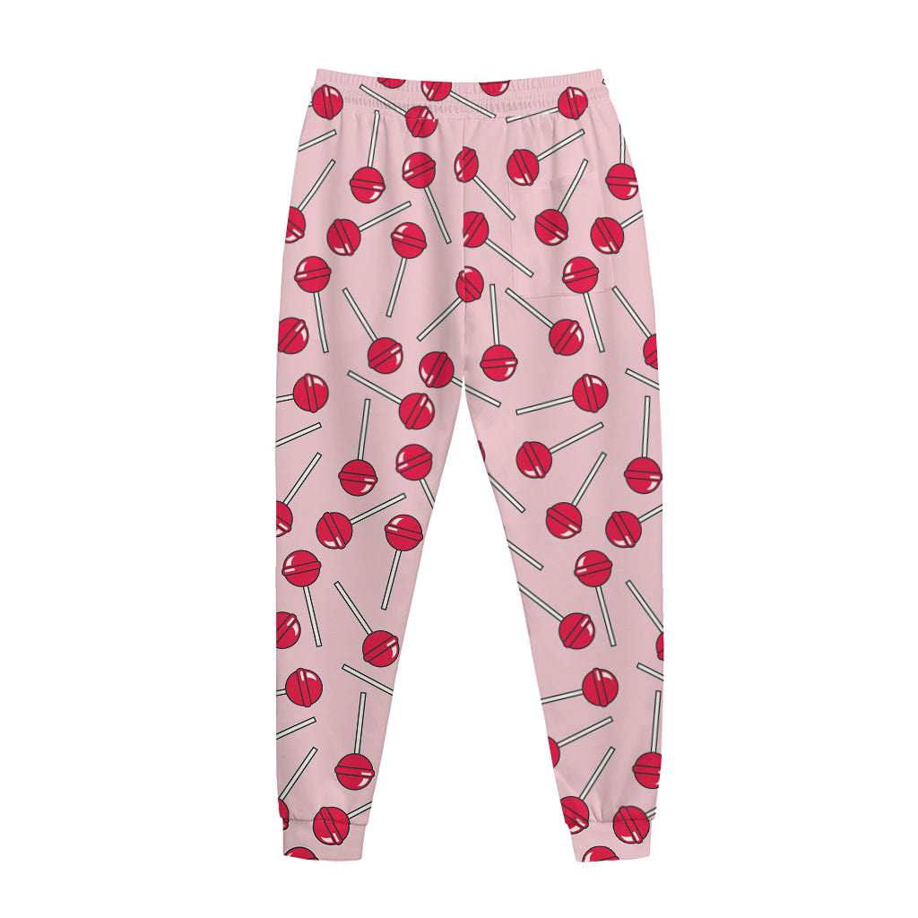 Cartoon Lollipop Pattern Print Jogger Pants