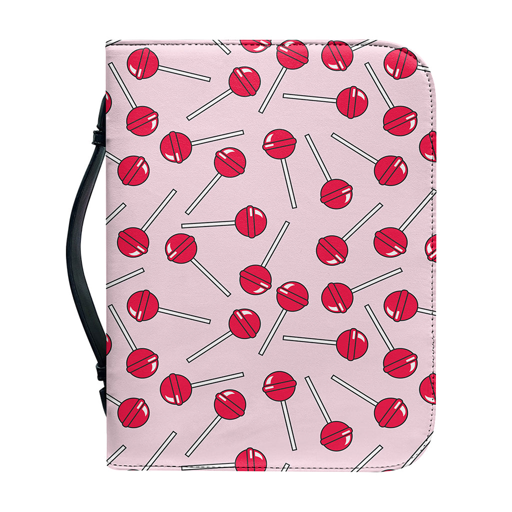 Cartoon Lollipop Pattern Print Leather Bible Cover