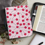 Cartoon Lollipop Pattern Print Leather Bible Cover