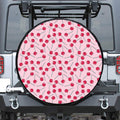 Cartoon Lollipop Pattern Print Leather Spare Tire Cover