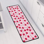 Cartoon Lollipop Pattern Print Long Kitchen Mat