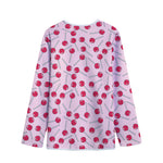 Cartoon Lollipop Pattern Print Long Sleeve Short Coat