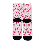 Cartoon Lollipop Pattern Print Long Socks