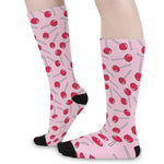 Cartoon Lollipop Pattern Print Long Socks