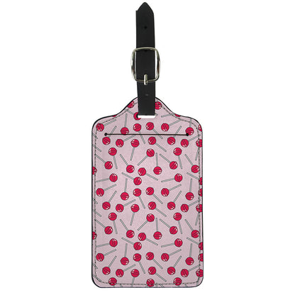 Cartoon Lollipop Pattern Print Luggage Tag