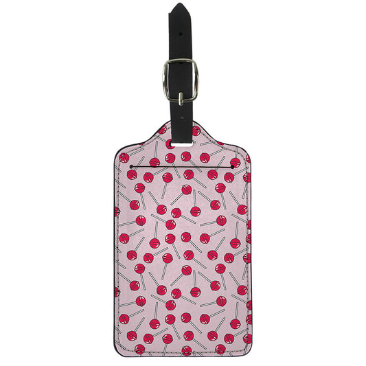 Cartoon Lollipop Pattern Print Luggage Tag