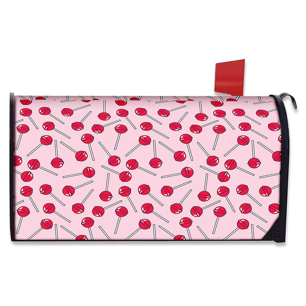 Cartoon Lollipop Pattern Print Mailbox Cover