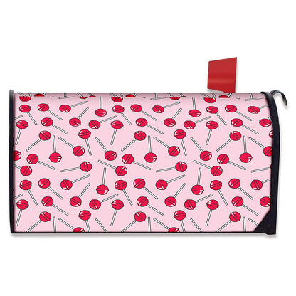 Cartoon Lollipop Pattern Print Mailbox Cover