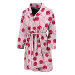 Cartoon Lollipop Pattern Print Men's Bathrobe