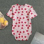 Cartoon Lollipop Pattern Print Men's Bodysuit