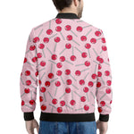 Cartoon Lollipop Pattern Print Men's Bomber Jacket